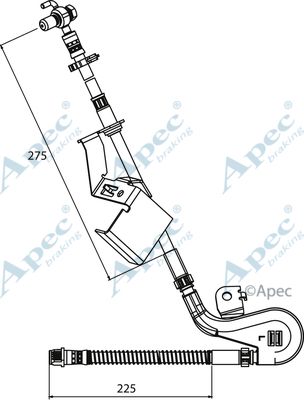 APEC BRAKING Pidurivoolik HOS3906